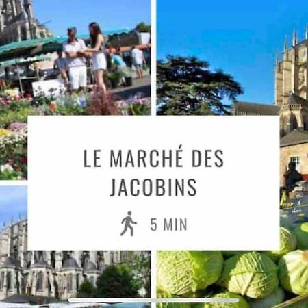 Appartements De Standing Centre Ville, Gare, Jardin,Terrasse Le Mans Bagian luar foto